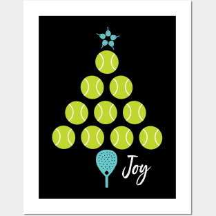 Padel Joy Christmas Tree Posters and Art